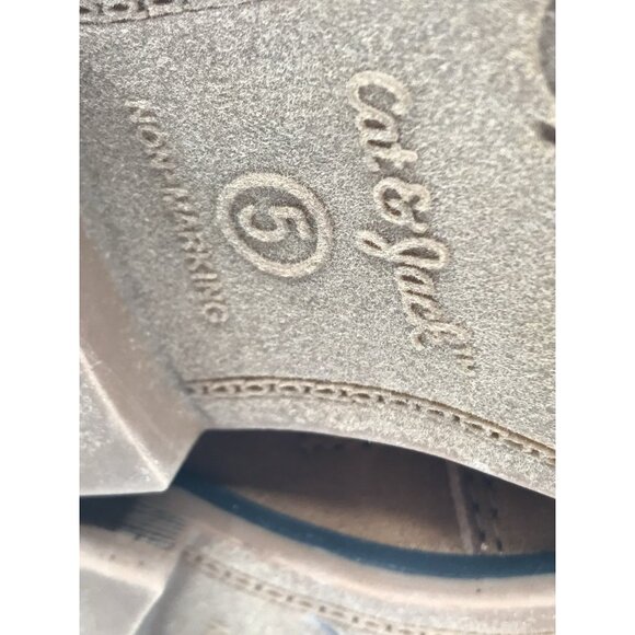 Cat & Jack Boots Girls Toddler Size 7 Penelope Zipper Cognac Tan Faux Suede - Picture 11 of 11